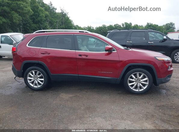 1C4PJMDS2GW299934 2016 JEEP CHEROKEE Red უკანა სალონის ხედი