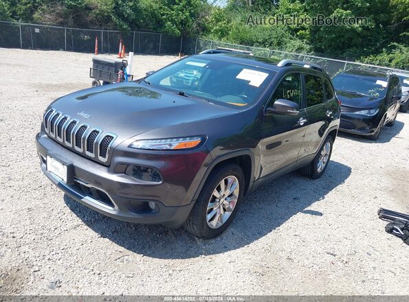 1C4PJMDS3GW144342 2016 JEEP CHEROKEE Black Vista tres cuartos delantera izquierda