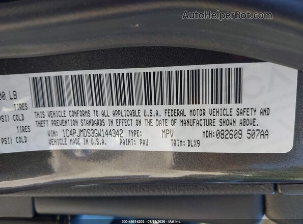 1C4PJMDS3GW144342 2016 JEEP CHEROKEE Black Vista del compartimento del motor