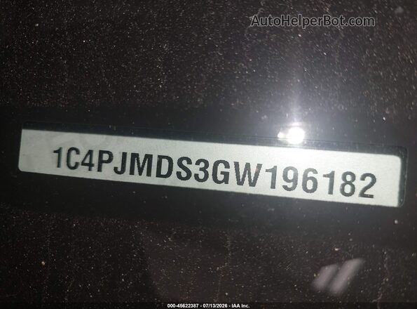 1C4PJMDS3GW196182 2016 JEEP CHEROKEE White Շարժիչի բաժամունքի տեսք
