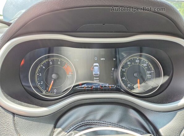 1C4PJMDS3HW556455 2017 JEEP CHEROKEE Black Vista del cuadro de instrumentos