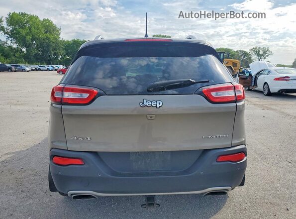 1C4PJMDS3HW618646 2017 JEEP CHEROKEE Желто-коричневый Вид сзади