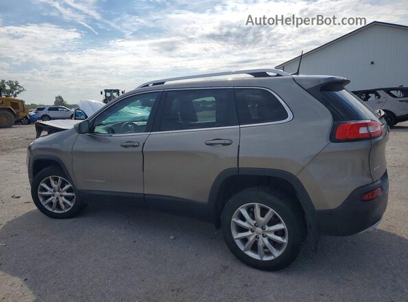 1C4PJMDS3HW618646 2017 JEEP CHEROKEE Желто-коричневый Задняя левая четверть