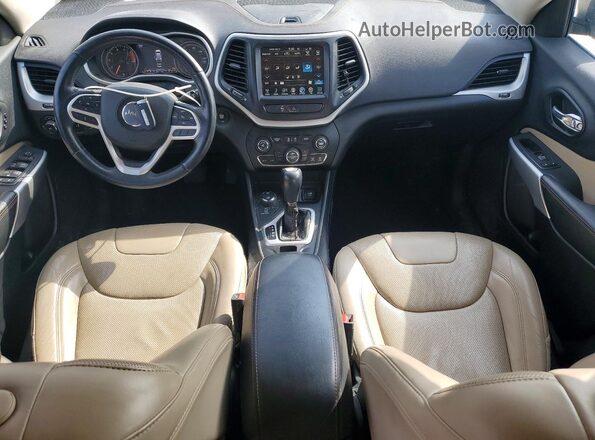 1C4PJMDS3HW618646 2017 JEEP CHEROKEE Желто-коричневый Вид панели приборов