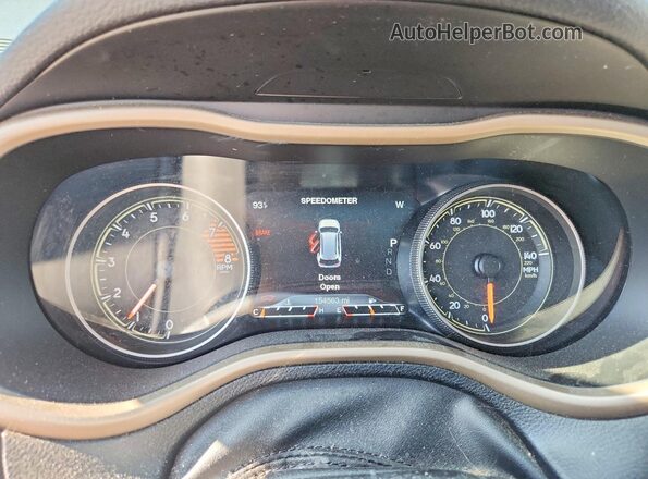 1C4PJMDS5GW246452 2016 JEEP CHEROKEE Black Вид щитка приладів