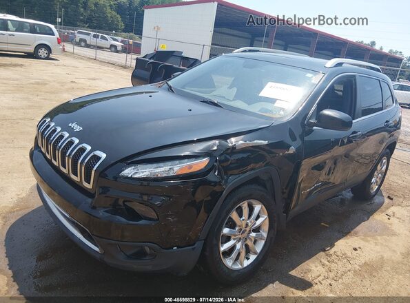 1C4PJMDS5HW594592 2017 JEEP CHEROKEE Black Vista tres cuartos delantera izquierda