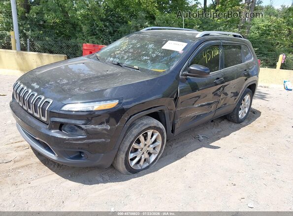 1C4PJMDS6GW169025 2016 JEEP CHEROKEE Black Vista tres cuartos delantera izquierda