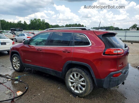 1C4PJMDS6GW344776 2016 JEEP CHEROKEE Burgundy Trasero izquierdo