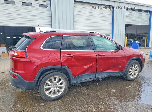 1C4PJMDS6GW344776 2016 JEEP CHEROKEE Burgundy Trasero derecho