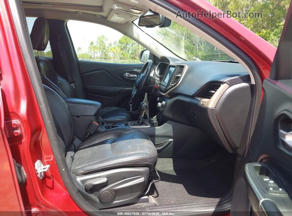 1C4PJMDS7GW105317 2016 JEEP CHEROKEE Red Вид салону спереду