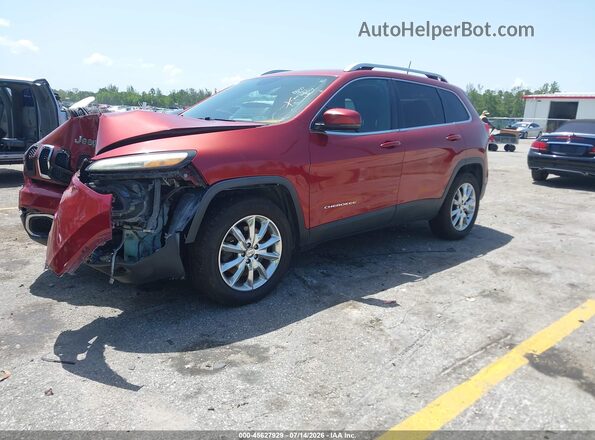 1C4PJMDS7GW105317 2016 JEEP CHEROKEE Red Передня ліва чверть