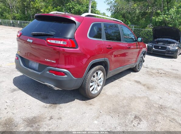 1C4PJMDS7GW105317 2016 JEEP CHEROKEE Red Задня права чверть