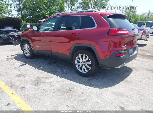 1C4PJMDS7GW105317 2016 JEEP CHEROKEE Red Задня ліва чверть