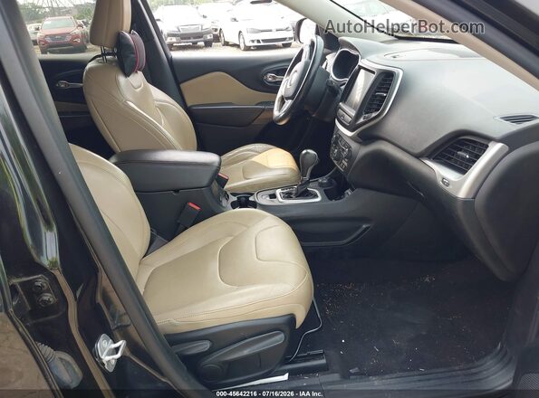 1C4PJMDS7GW142139 2016 JEEP CHEROKEE Black წინა სალონის ხედი