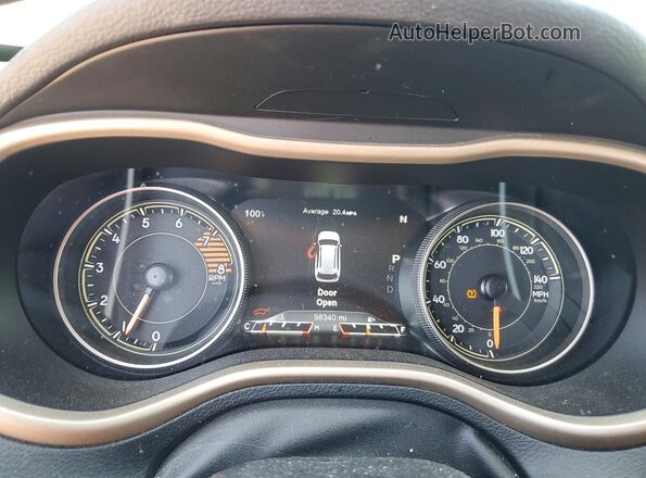1C4PJMDS7GW154792 2016 JEEP CHEROKEE Black Instrument cluster view