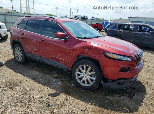 1C4PJMDS7HW544146 2017 JEEP CHEROKEE Burgundy Przód prawy
