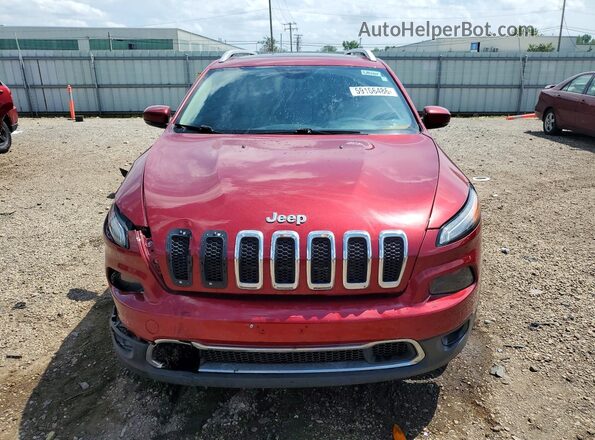 1C4PJMDS7HW544146 2017 JEEP CHEROKEE Burgundy Widok z przodu