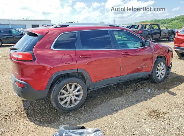 1C4PJMDS7HW544146 2017 JEEP CHEROKEE Burgundy Tył prawy