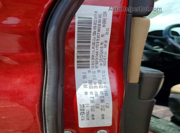 1C4PJMDS7HW544146 2017 JEEP CHEROKEE Burgundy Widok naklejki z numerem VIN