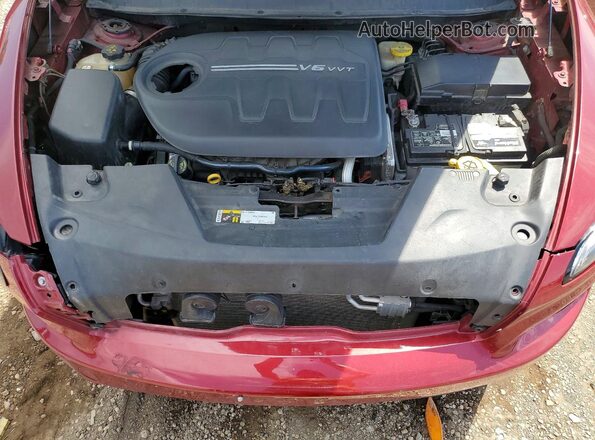 1C4PJMDS7HW544146 2017 JEEP CHEROKEE Burgundy Widok komory silnika