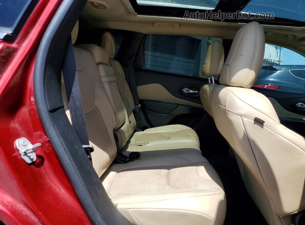 1C4PJMDS7HW544146 2017 JEEP CHEROKEE Burgundy Widok wnętrza z tyłu