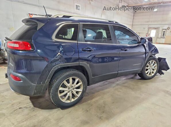 1C4PJMDS8GW129366 2016 JEEP CHEROKEE Blue Rear right