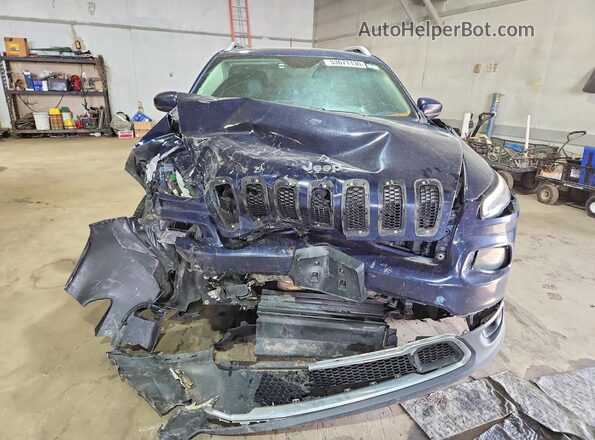 1C4PJMDS8GW129366 2016 JEEP CHEROKEE Blue Front view