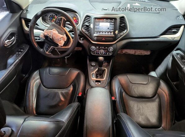 1C4PJMDS8GW129366 2016 JEEP CHEROKEE Blue Dashboard view