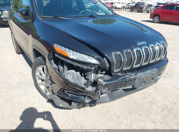 1C4PJMDS8GW214143 2016 JEEP CHEROKEE Black Front view