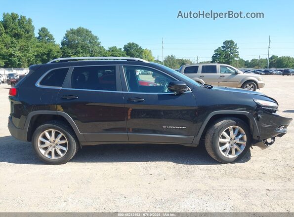 1C4PJMDS8GW214143 2016 JEEP CHEROKEE Black Rear interior view