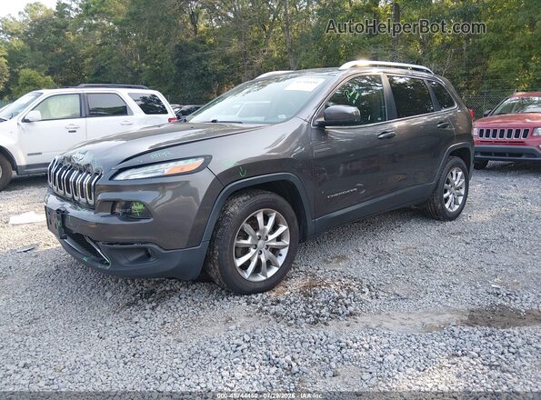1C4PJMDS8HD238987 2017 JEEP CHEROKEE Gray Vista tres cuartos delantera izquierda