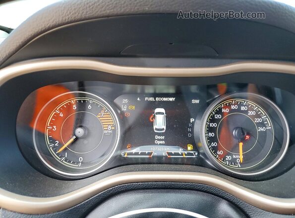 1C4PJMDS8HW558590 2017 JEEP CHEROKEE Gray Instrument cluster view