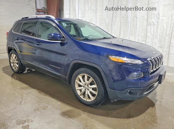 1C4PJMDS9GW241593 2016 JEEP CHEROKEE Blue Przód prawy