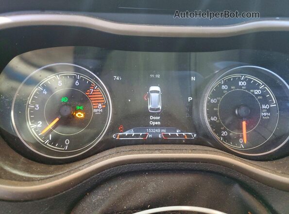 1C4PJMDS9GW241593 2016 JEEP CHEROKEE Blue Widok zestawu wskaźników