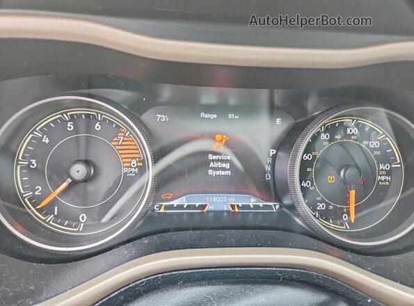 1C4PJMDSXHD214027 2017 JEEP CHEROKEE Белый Вид щитка приборов