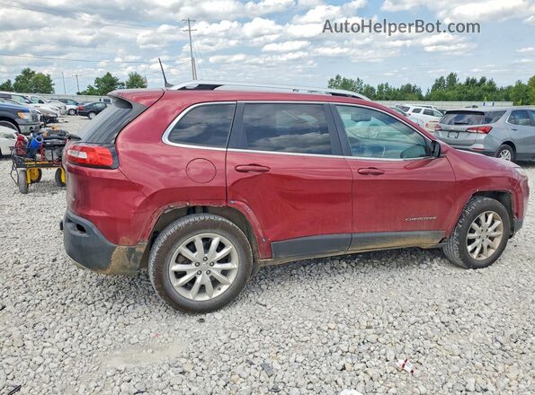 1C4PJMDSXHW521590 2017 JEEP CHEROKEE Красный Задняя правая четверть