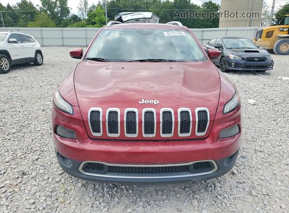 1C4PJMDSXHW521590 2017 JEEP CHEROKEE Красный Вид спереди