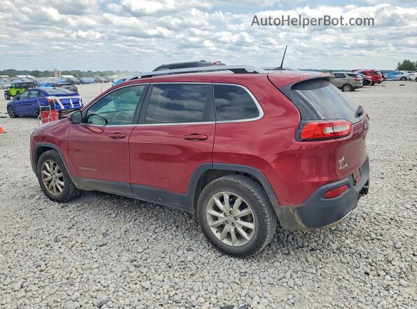 1C4PJMDSXHW521590 2017 JEEP CHEROKEE Красный Задняя левая четверть