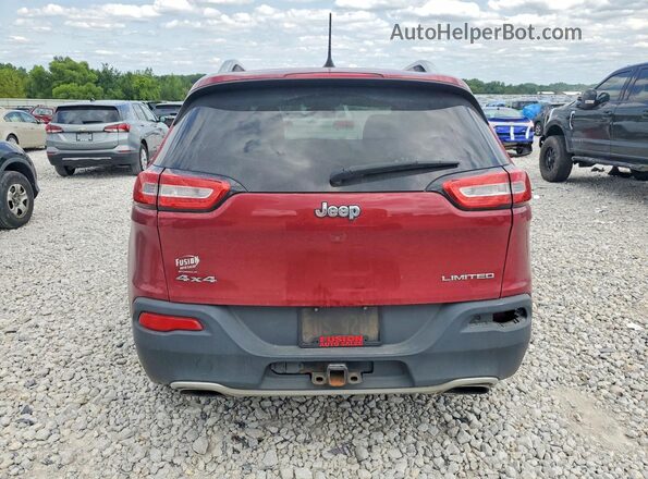 1C4PJMDSXHW521590 2017 JEEP CHEROKEE Красный Вид сзади