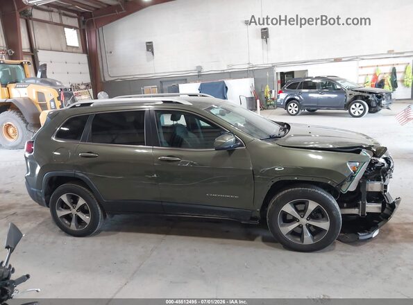 1C4PJMDX1KD157445 2019 JEEP CHEROKEE Green Widok wnętrza z tyłu