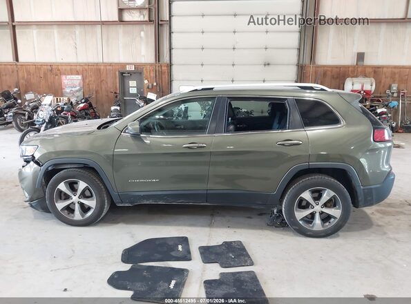 1C4PJMDX1KD157445 2019 JEEP CHEROKEE Green Widok wnętrza 360 stopni