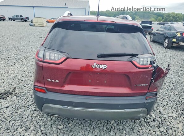 1C4PJMDX1KD398101 2019 JEEP CHEROKEE Red Widok z tyłu