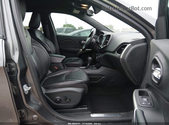 1C4PJMDX1KD457003 2019 JEEP CHEROKEE Серый Вид салона спереди