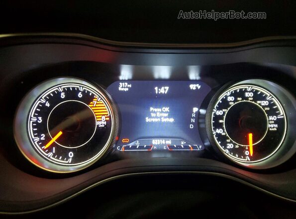 1C4PJMDX1LD583119 2020 JEEP CHEROKEE Gray ხელსაწყოთა პანელის ხედი