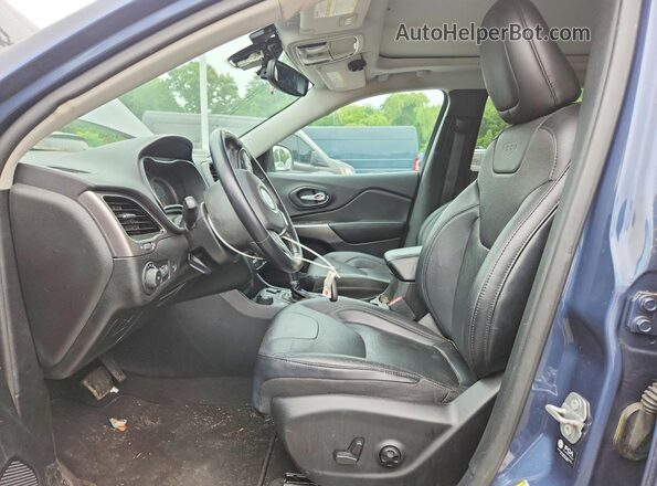 1C4PJMDX1MD174815 2021 JEEP CHEROKEE Синий Вид салона спереди