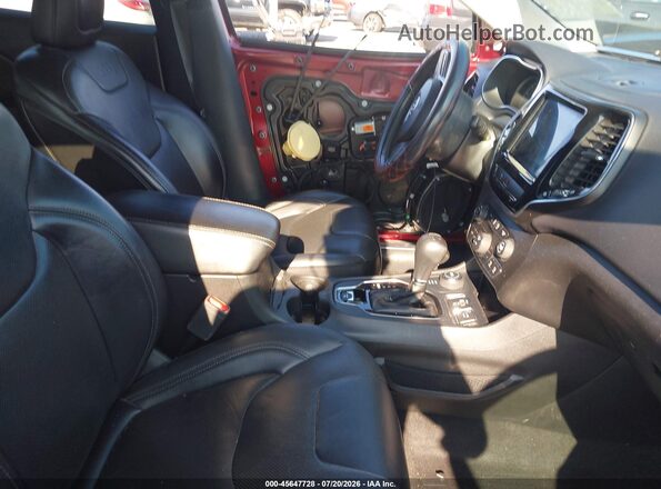 1C4PJMDX2KD253004 2019 JEEP CHEROKEE Burgundy წინა სალონის ხედი
