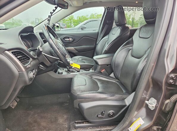 1C4PJMDX2KD422325 2019 JEEP CHEROKEE Gray Widok wnętrza z przodu