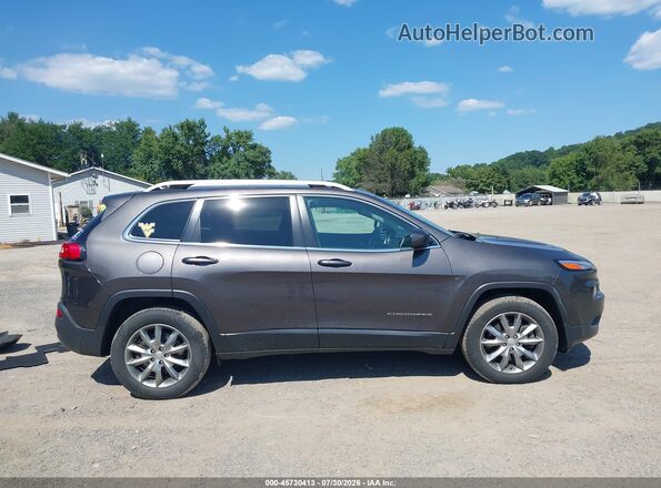 1C4PJMDX3JD568716 2018 JEEP CHEROKEE Gray Вид задньої частини салону