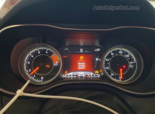 1C4PJMDX3KD227933 2019 JEEP CHEROKEE Красный Вид щитка приборов
