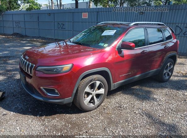 1C4PJMDX3KD423998 2019 JEEP CHEROKEE Maroon Передня ліва чверть